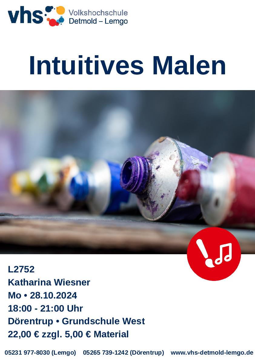 Aushang Intuitives Malen