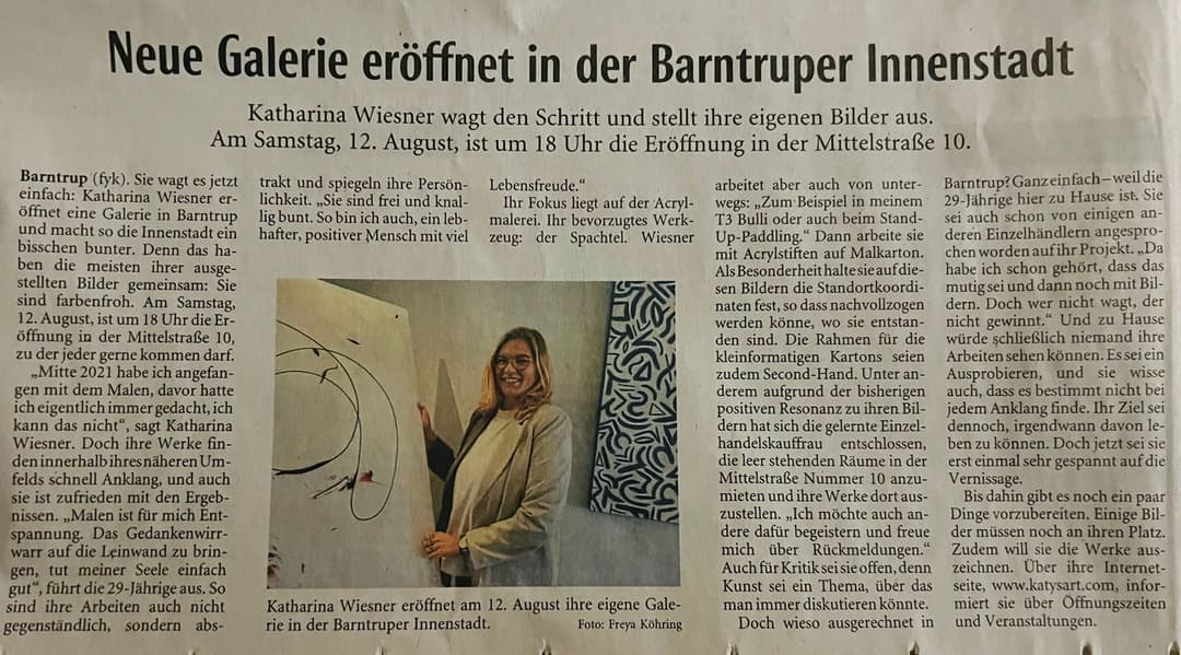 Zeitungsartikel aus 08/2023