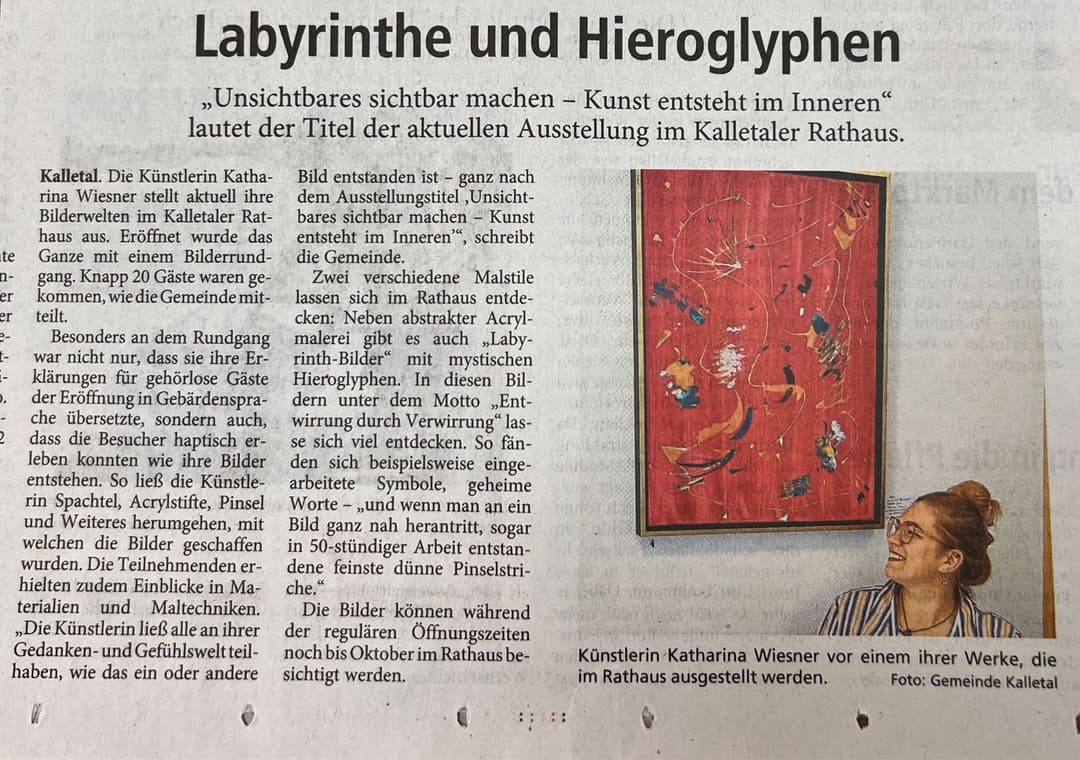 Zeitungsartikel vom 14.05.2025